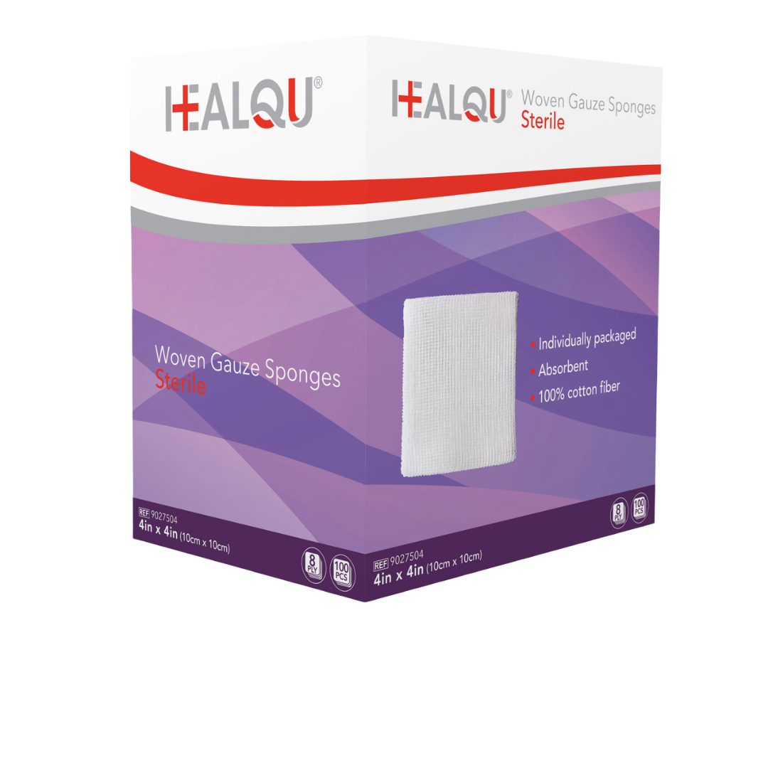 HEALQU Woven Gauze Sponges - Sterile