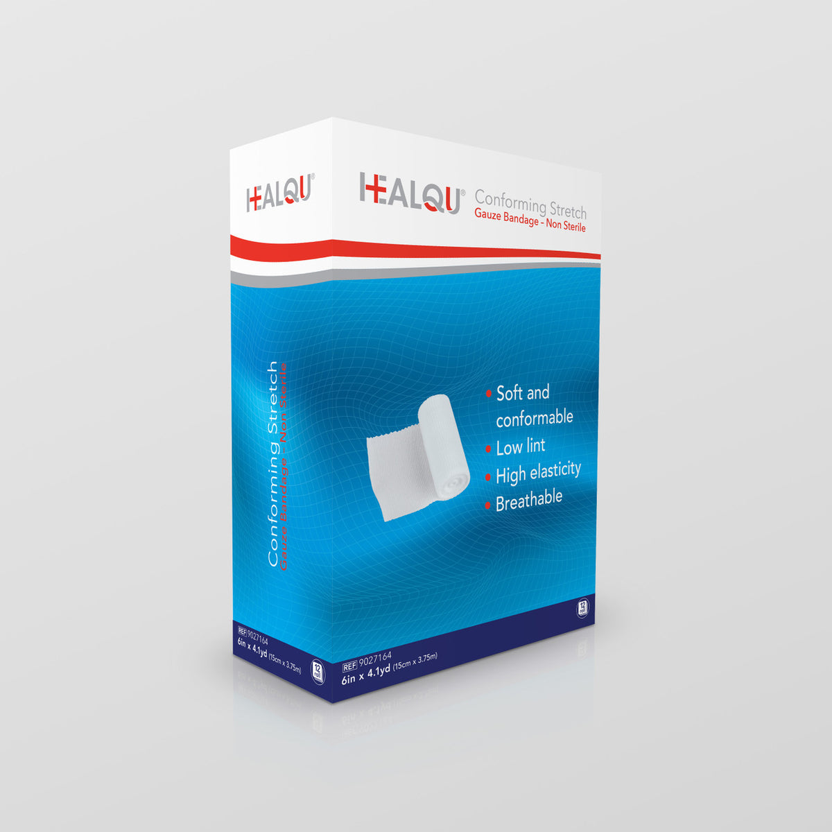 HEALQU Conforming Stretch Gauze Bandage - Non-Sterile