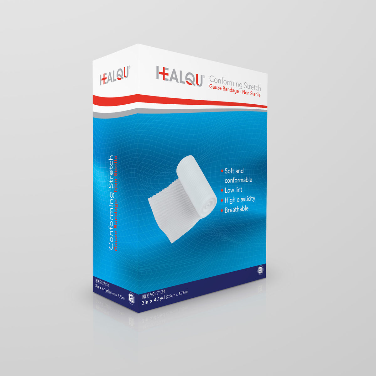 HEALQU Conforming Stretch Gauze Bandage - Non-Sterile