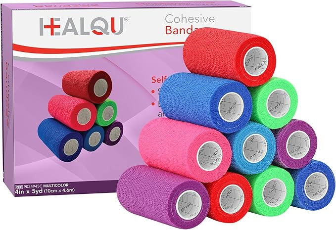 HEALQU Cohesive Bandage - Multicolor