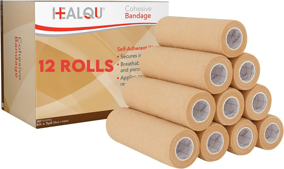 HEALQU Cohesive Bandage - Tan