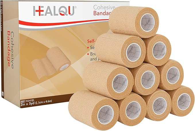 HEALQU Cohesive Bandage - Tan