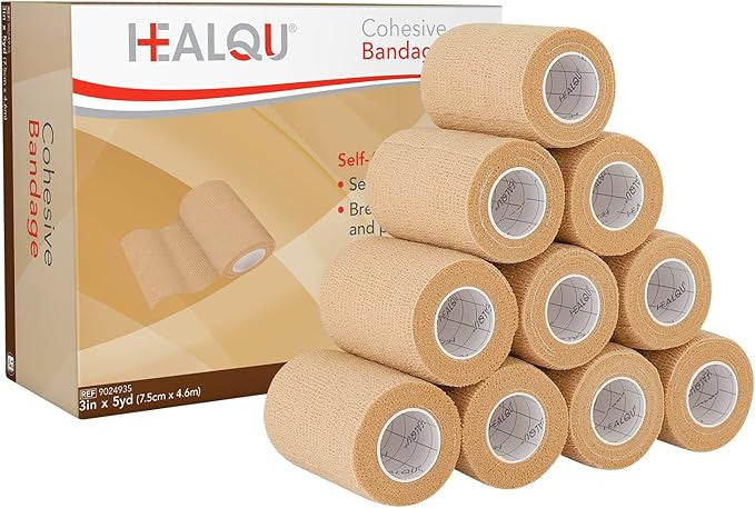 HEALQU Cohesive Bandage - Tan