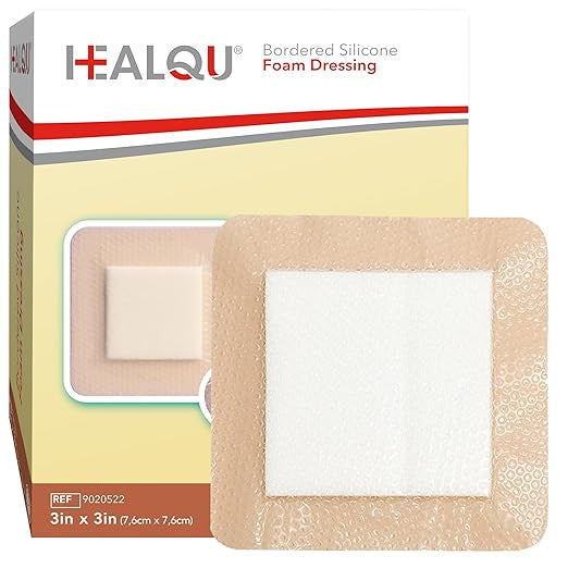 HEALQU Bordered Silicone Foam Dressing