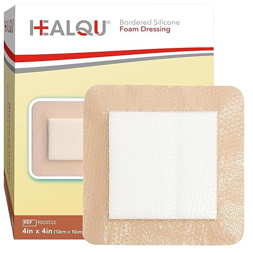 HEALQU Bordered Silicone Foam Dressing