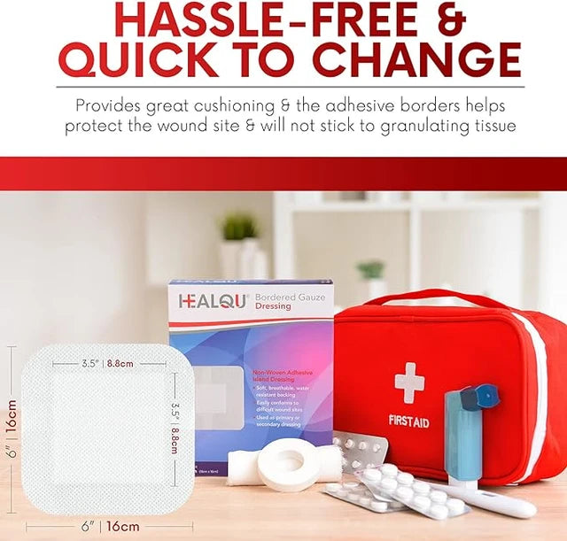 HEALQU Bordered Gauze Dressing