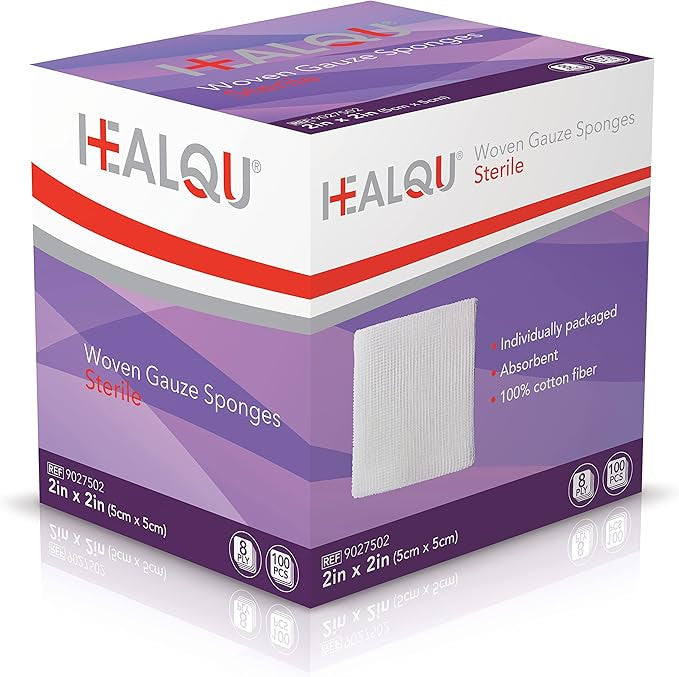 HEALQU Woven Gauze Sponges - Sterile