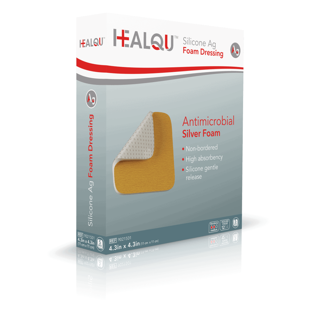 HEALQU Silicone Ag Foam Dressing