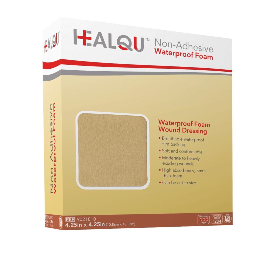 HEALQU Non-Adhesive Waterproof Foam Dressing