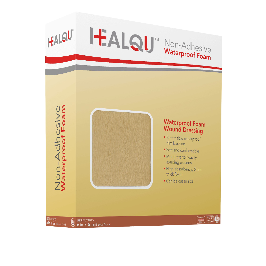 HEALQU Non-Adhesive Waterproof Foam Dressing