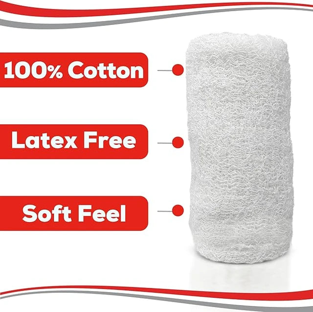 HEALQU Fluff Gauze Roll Bandage
